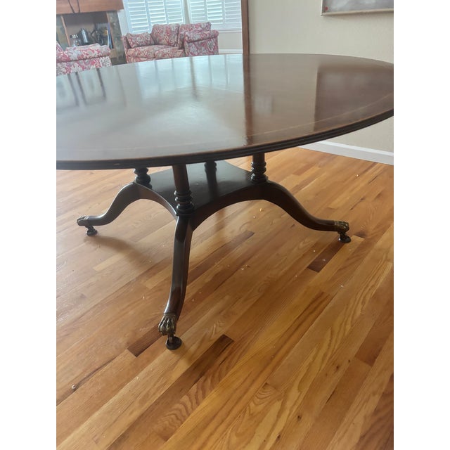 Beautiful mahogany dining table handcrafted in England