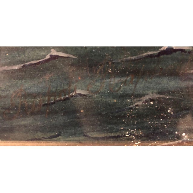 19th Century Gouache Figuring a Marine by Raphaël Rispoli For Sale - Image 11 of 12