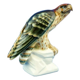 19th Century Porcelain Ceramic Eagle Sculpture by Alexandre Förster, Vienna For Sale
