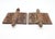 Victorian Pair of Antique 2.5 X 3 In. Victorian Cast Iron Door Hinges For Sale - Image 3 of 4