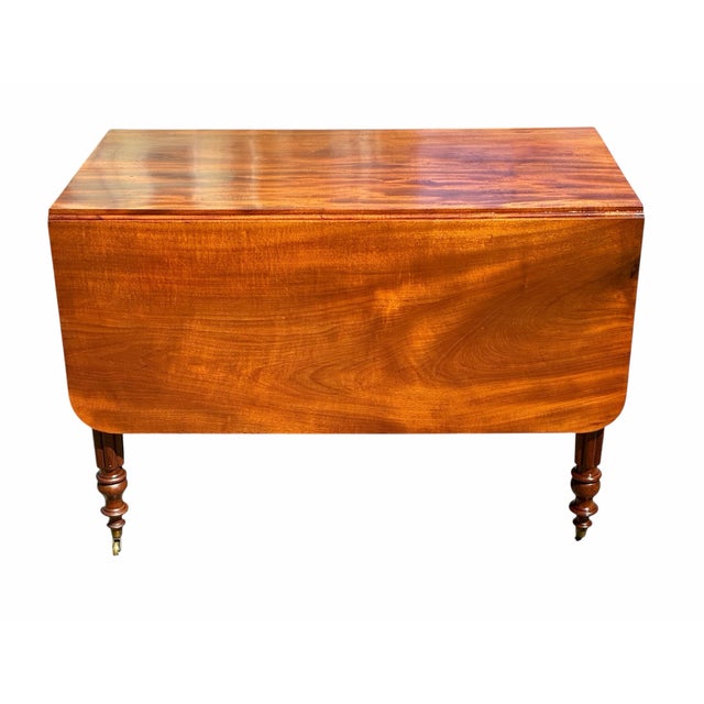 Bay Colony Antiques is proud to offer for sale this exceptional early 19th-century antique Mahogany Drop-Leaf Table....