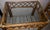Pair Vintage 1970s California Organic Modern Cathedral Arch Rattan Side Tables For Sale - Image 10 of 12