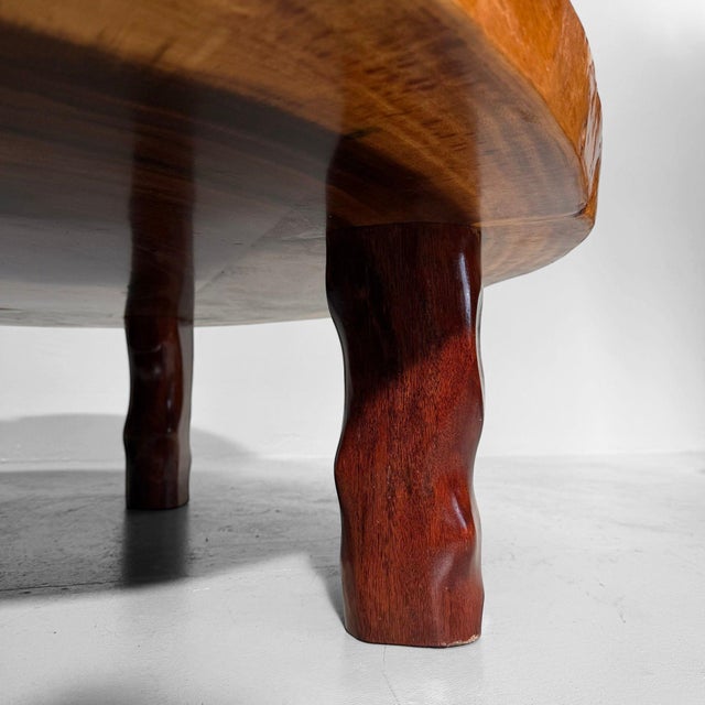 Vintage Japanese Keyaki Tree Trunk Table, 1960s For Sale - Image 9 of 14