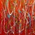 Celebrate Now - Abstract Warm Red Yellow Expressionist Textural Drip Painting by Marc Raphael For Sale In Los Angeles - Image 6 of 9