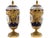 Rococo 1880s Sevres Style Rococo Blue Porcelain Urns-Pair For Sale - Image 3 of 10