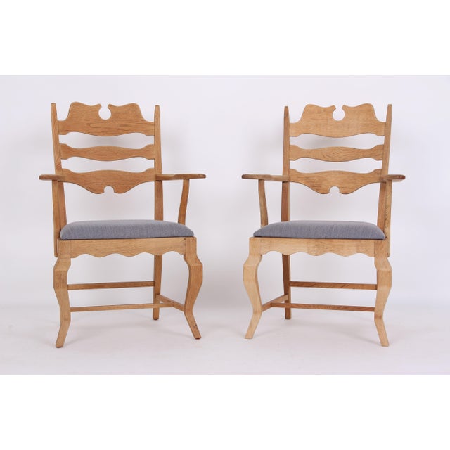 Vintage Razorblade Armchairs by Henning Kjærnulf for EG Møbler, 1960s, Set of 2 For Sale - Image 13 of 13