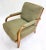 Vintage Art Deco style club chair with removable cushions. Rattan back rest and upholstered seat. Upholstered down...