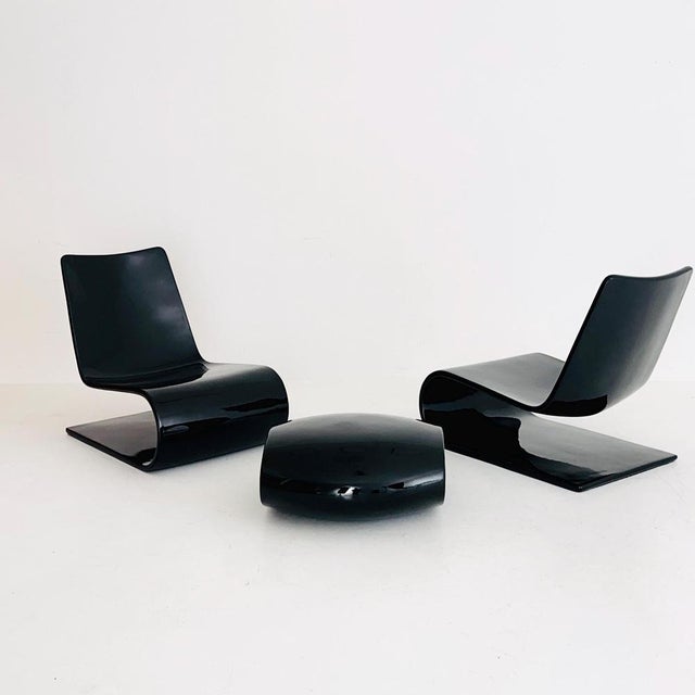 Black Vintage Italian Chaise Lounge by Christophe Pillet for Porro, Italy, 2000s For Sale - Image 8 of 11