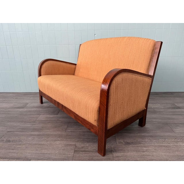 Antique Art Deco Sofa in Bentwood, 1930s For Sale - Image 9 of 11