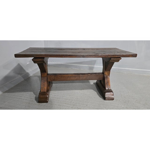 French Country Oak Coffee Table, 1880s For Sale - Image 4 of 11