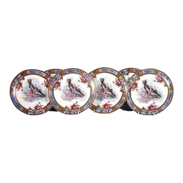 Garfield Pottery Earthenware Plates by Wood & Hulme - Set of Six For Sale