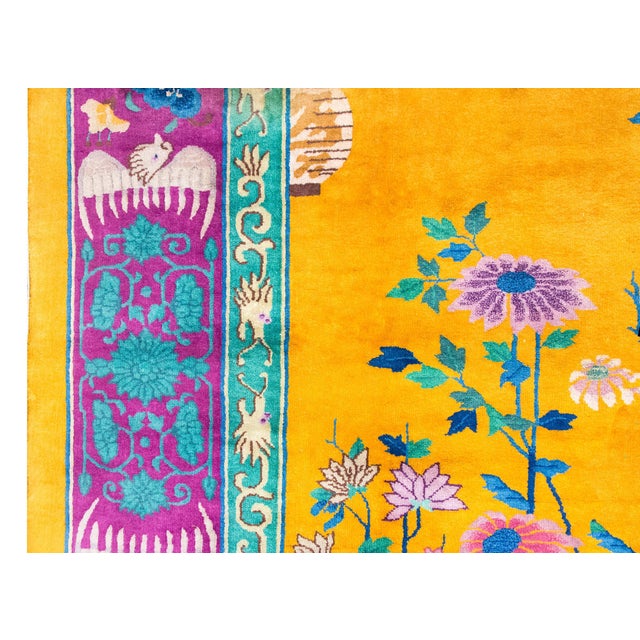 Extraordinary Early 20th Century Chinese Art Deco Rug For Sale In Chicago - Image 6 of 15
