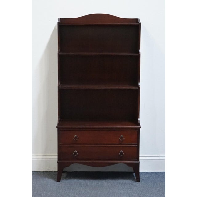 Traditional H L Hubbell Solid Mahogany Traditional Style 24" Petite Bookcase For Sale - Image 3 of 12