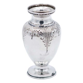 Silver Jug with Engravings and Reliefs For Sale