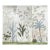 Chinoiserie Tropical Hand-Painted Wallpaper Panels, Soft Off-White Background With Floral & Palm Mural, Set of 3 For Sale