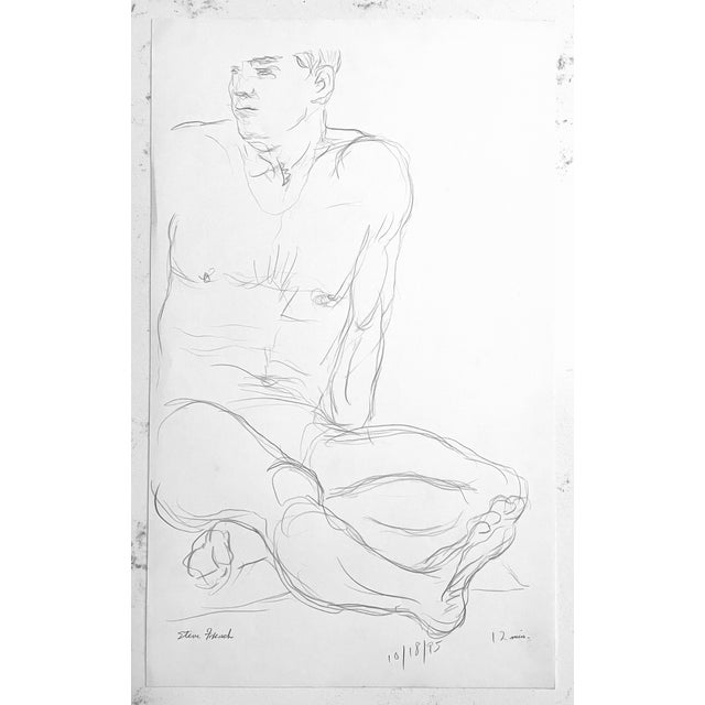 From the estate of Chicago artist James Frederic Bone (1929-2015). Dated, noted as a 12 minute sketch and inscribed "Steve...