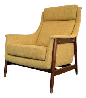 1950s Scandinavian Modern Upholstered "Scania" Armchair by Folke Ohlsson