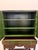 Vintage Alexander Bros. Green Asian Lacquered Bar Cabinet/Cupboard on Barley Twist Stand For Sale In Nashville - Image 6 of 12