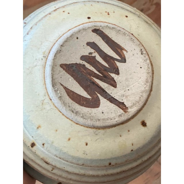 Ceramic Vintage Boho Studio Pottery Lidded Bowl For Sale - Image 7 of 8
