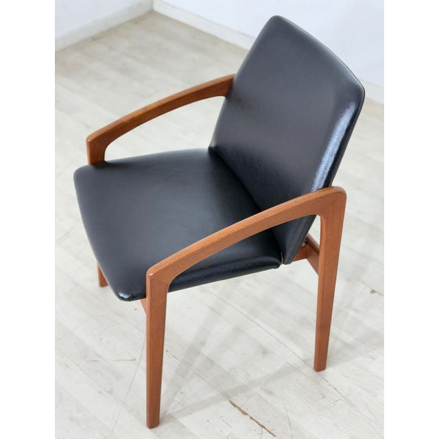 Mid-Century Danish Teak Model 23 Armchair by Henning Kjærnulf for Korup Stolefabrik, 1960s For Sale - Image 6 of 12