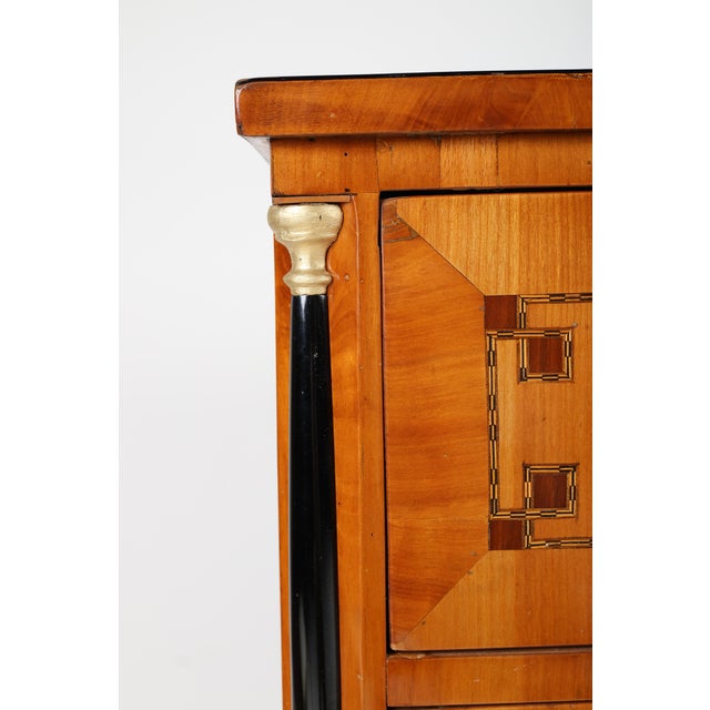 Early Biedermeier Inlaid Cherrywood Chest of Drawers, 1815 For Sale - Image 17 of 18