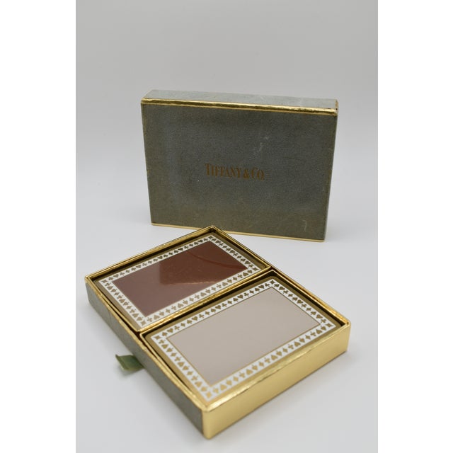 Teal Mid 20th Century Tiffany & Co. Double Deck Playing Cards For Sale - Image 8 of 18