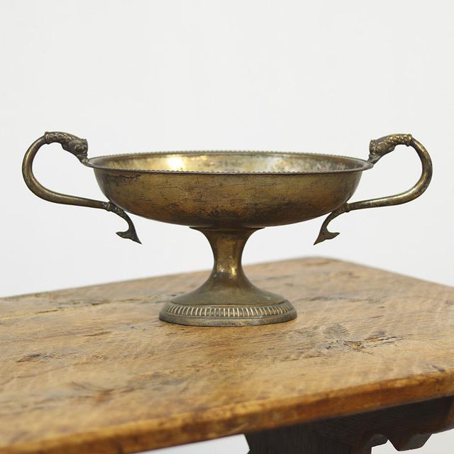 19th Century Italian Silver-Plated and Weathered Serving Dish / Bowl For Sale - Image 9 of 9