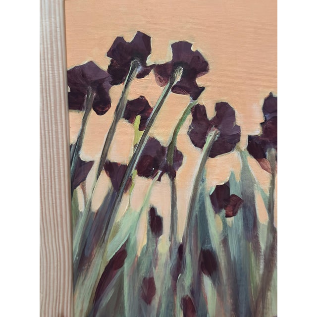 Martina Möller, Flowers, 1980s, Oil on Panel, Framed For Sale - Image 6 of 12