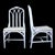 Set of 4 White Cathedral Chairs by Henry Link For Sale - Image 4 of 4