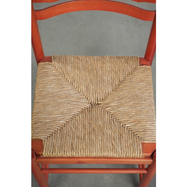 Vintage Wooden Chair with Woven Cane Seat, 1970s For Sale - Image 6 of 12