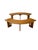 Curved Benches S38A by Pierre Chapo for Ebenisterie Seltz, France, 1970s, Set of 2 For Sale - Image 12 of 12