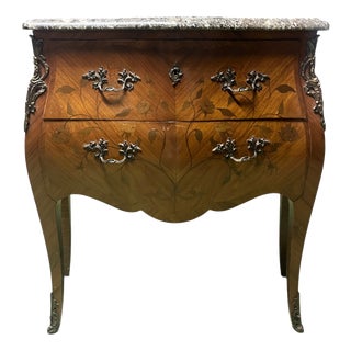 Louis XV Style Bombé Commode, 1930s For Sale