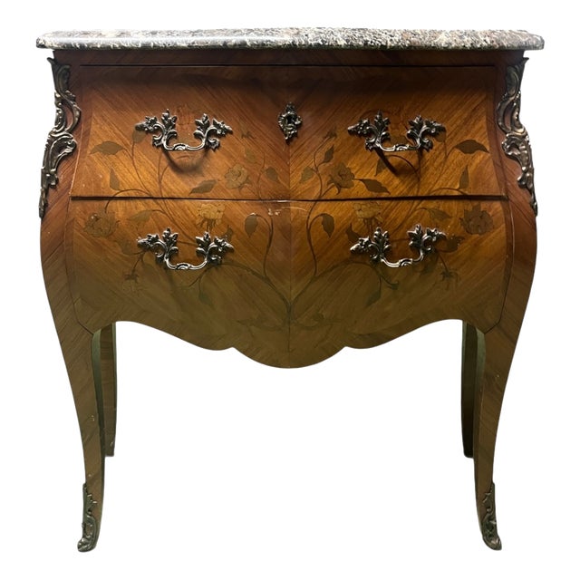 Louis XV Style Bombé Commode, 1930s For Sale