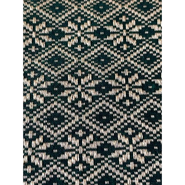 Vintage Gold Silk Wool Brocade Table Cloth Throw For Sale - Image 4 of 7