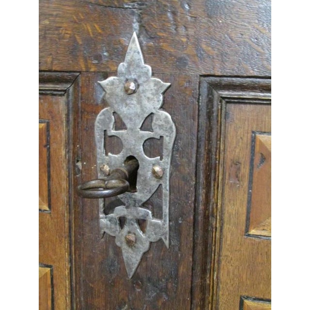 Wood Antique Renaissance Chest in Oak, Cologne, 1630s For Sale - Image 7 of 16