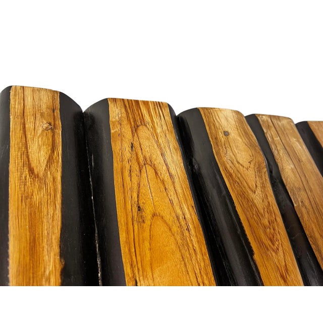 Wood Square Lodge Coffee Table For Sale - Image 7 of 8