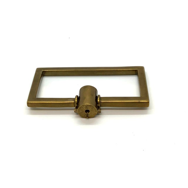Modern Baker Antique Brass Baker Large Pull For Sale - Image 3 of 4