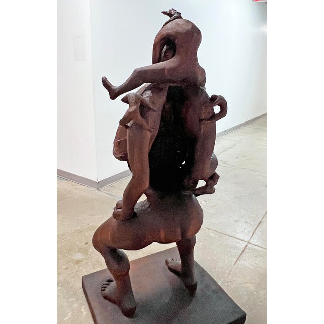 C. 1960s American Mid-Century Black Walnut Fantastical Life Size Sculpture For Sale In Boston - Image 6 of 11
