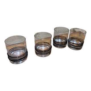 1980s Glasses in Original Box From Neiman Marcus Simon Pearce Era - Set of 4 For Sale