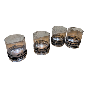 1980s Glasses in Original Box From Neiman Marcus Simon Pearce Era - Set of 4