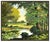 Message us to inquire about custom framing options! (Included for free with every purchase) The artwork here, "Lily Pond",...
