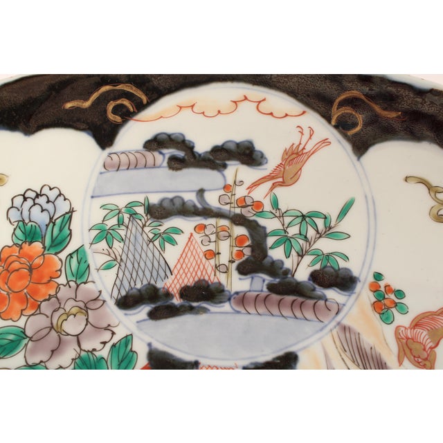 Antique 18.5" Diameter Japanese Imari Porcelain Charger For Sale In Los Angeles - Image 6 of 9
