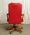 Mid 20th Century Fairfield Red Rolling Chair For Sale - Image 9 of 11