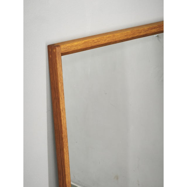 Gold Danish No. 146 Oak Wall Mirror by Aksel Kjersgaard For Sale - Image 8 of 10