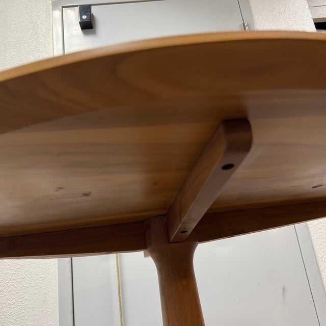 Room & Board Round Wood Pedestal Dining Table Chairish