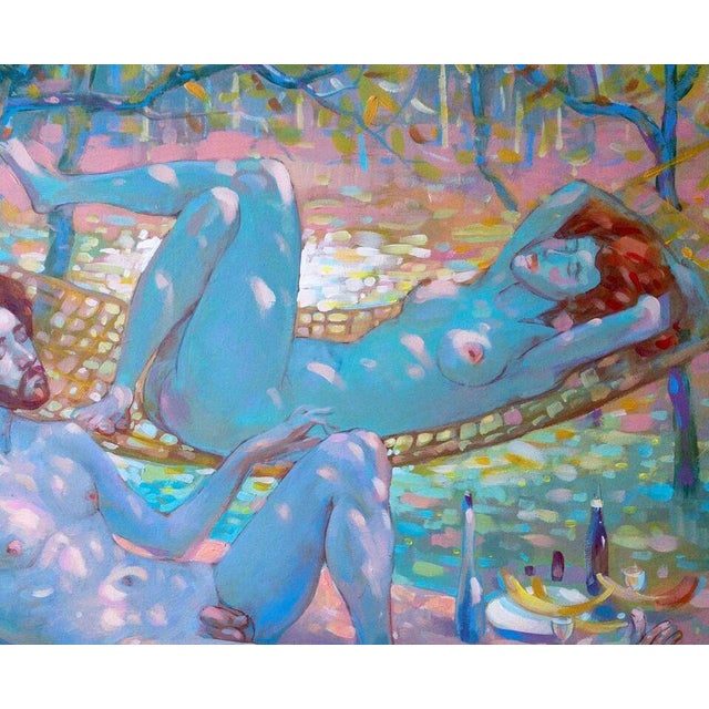 Acrylic Painting in Two Nicolay Vydcovsky For Sale - Image 4 of 4