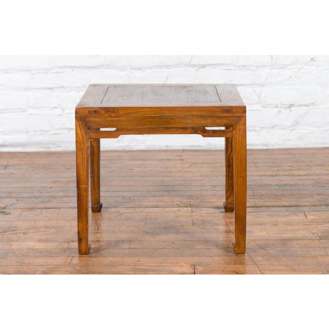 Small Chinese Early 20th Century Coffee Table with Humpback Stretchers For Sale - Image 12 of 13