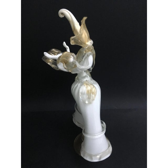 Masked Dancers Statues from Cesare Toso, Set of 2 For Sale - Image 4 of 11