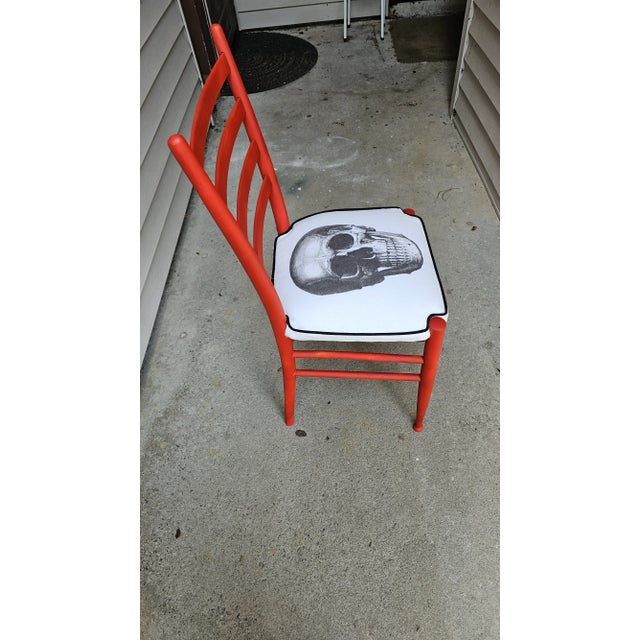 Mid-Century Modern 1960s Gio Ponti Style Superleggera Skull Chair For Sale - Image 3 of 9