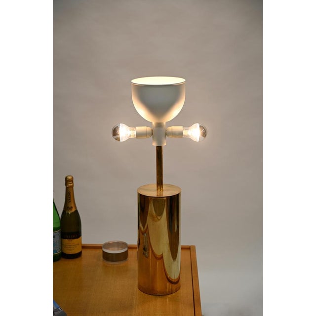 Large Mid-Century Modern Table Lamp in Brass by Goffredo Reggiani for Reggiani, 1970s For Sale - Image 16 of 17